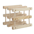 6 Bottle Stackable Wooden Wine Rack – wine storage and bottle display