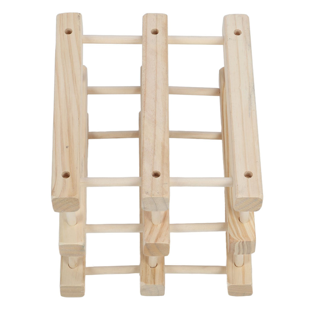 6 Bottle Stackable Wooden Wine Rack – wine storage and bottle display
