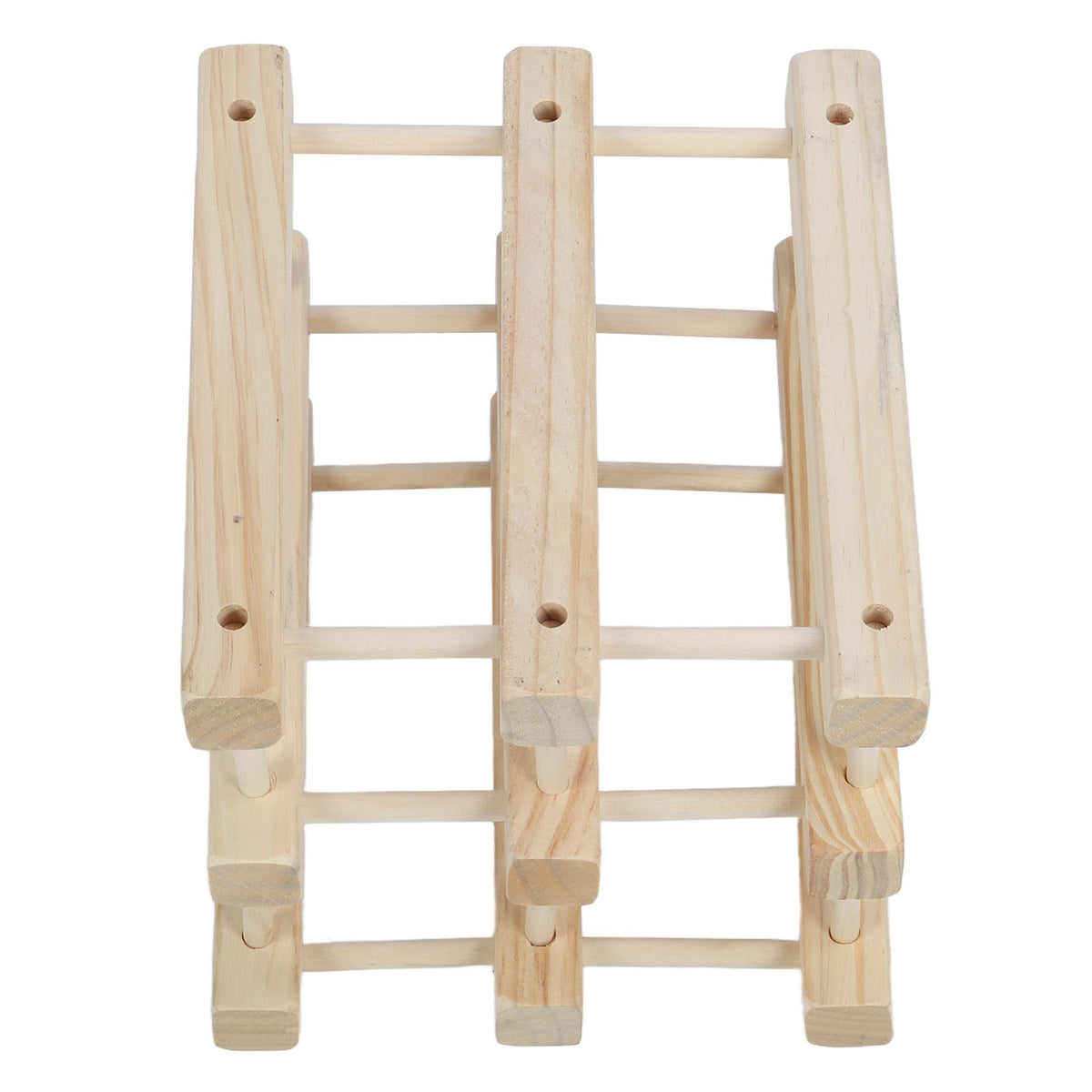 6 Bottle Stackable Wooden Wine Rack – wine storage and bottle display
