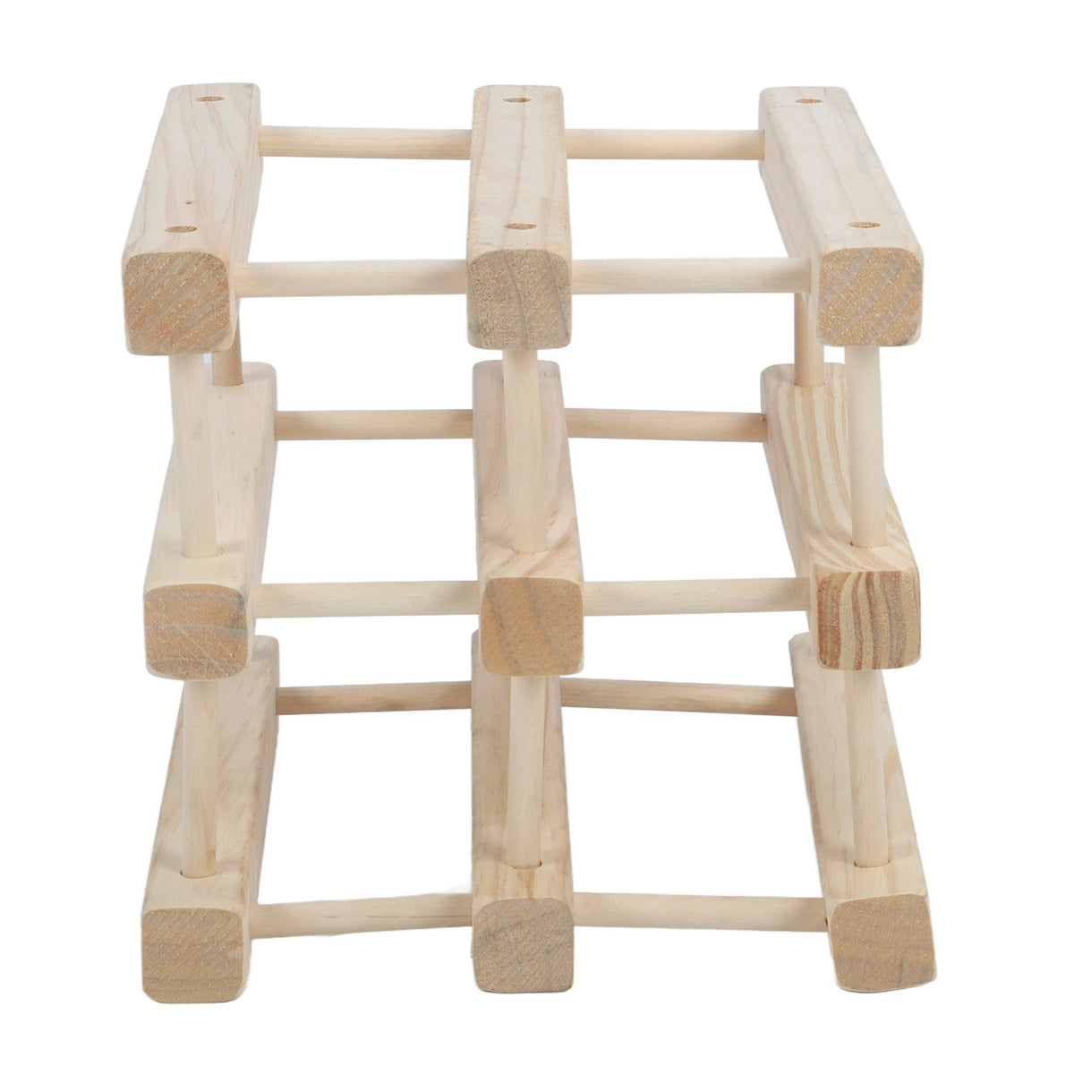 6 Bottle Stackable Wooden Wine Rack – wine storage and bottle display