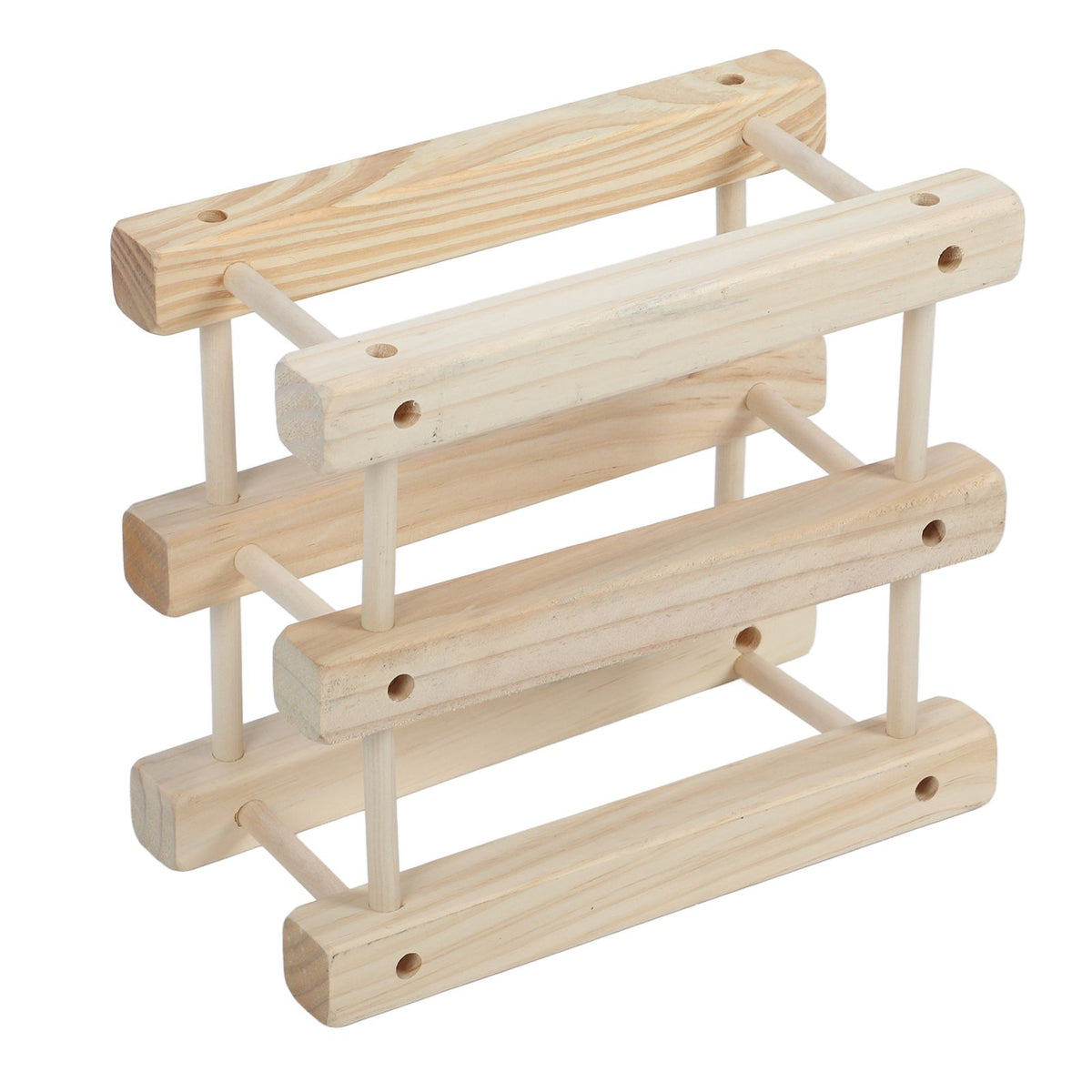 6 Bottle Stackable Wooden Wine Rack – wine storage and bottle display