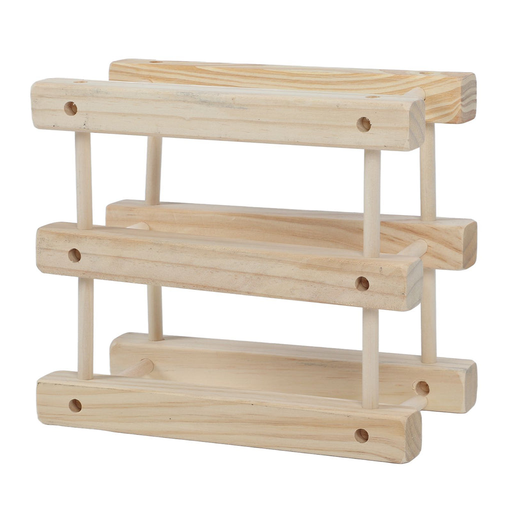 6 Bottle Stackable Wooden Wine Rack – wine storage and bottle display
