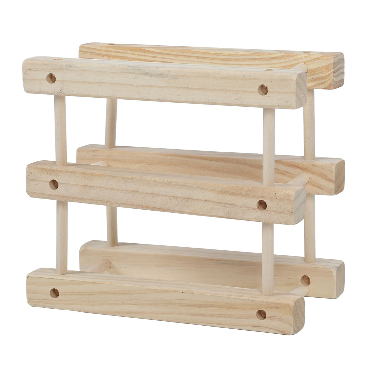6 Bottle Stackable Wooden Wine Rack – wine storage and bottle display