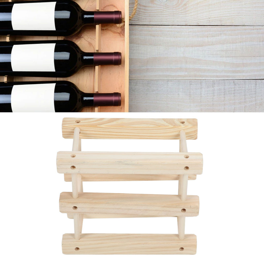 6 Bottle Stackable Wooden Wine Rack – wine storage and bottle display