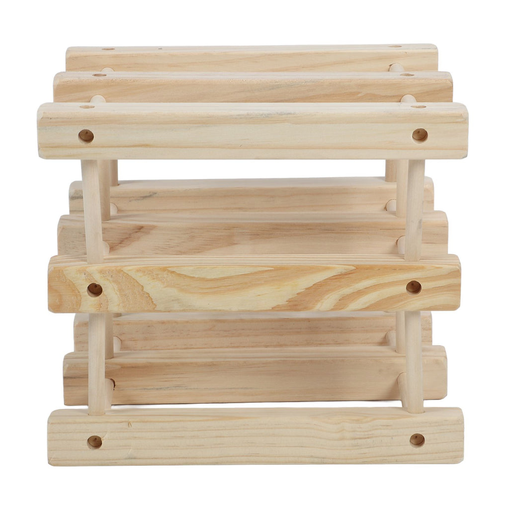6 Bottle Stackable Wooden Wine Rack – wine storage and bottle display