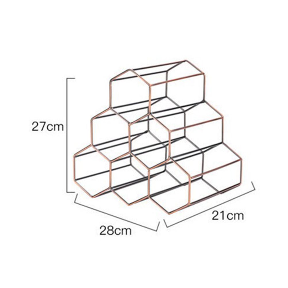 6 Bottle Modern Metal Tabletop Wine Rack – wine storage and bottle display