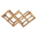 6 Bottle Foldable Wooden Wine Rack – wine storage and bottle display