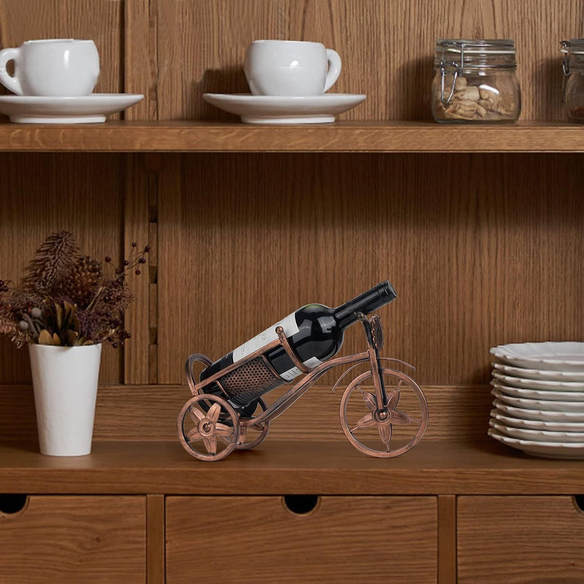 Bicycle Wine Bottle Holder | Tabletop Display – wine storage and bottle display