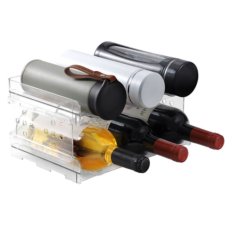 Stackable Refrigerator Wine Rack | 6 Bottle 2 Pack – wine storage and bottle display