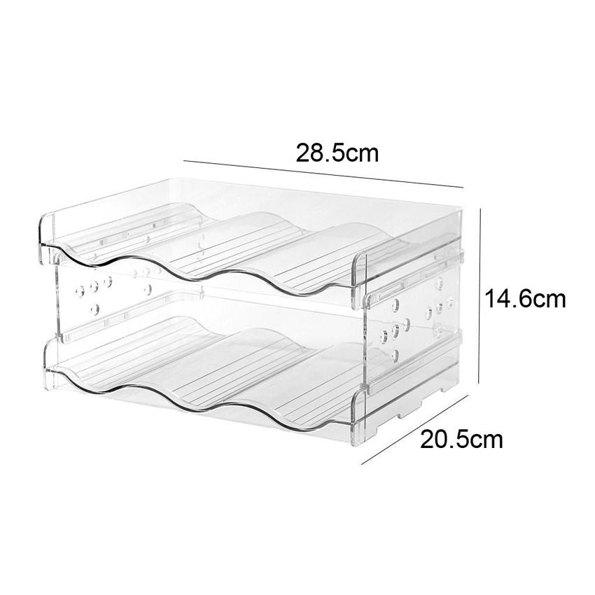Stackable Refrigerator Wine Rack | 6 Bottle 2 Pack – wine storage and bottle display