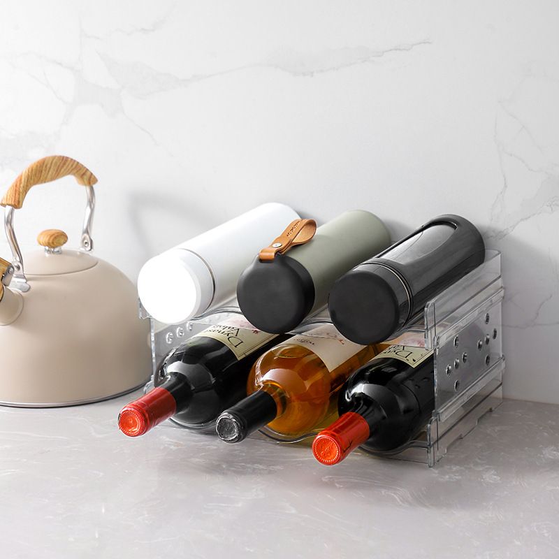 Stackable Refrigerator Wine Rack | 6 Bottle 2 Pack – wine storage and bottle display