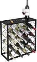 25 Bottle Freestanding Metal Wine Rack – wine storage and bottle display