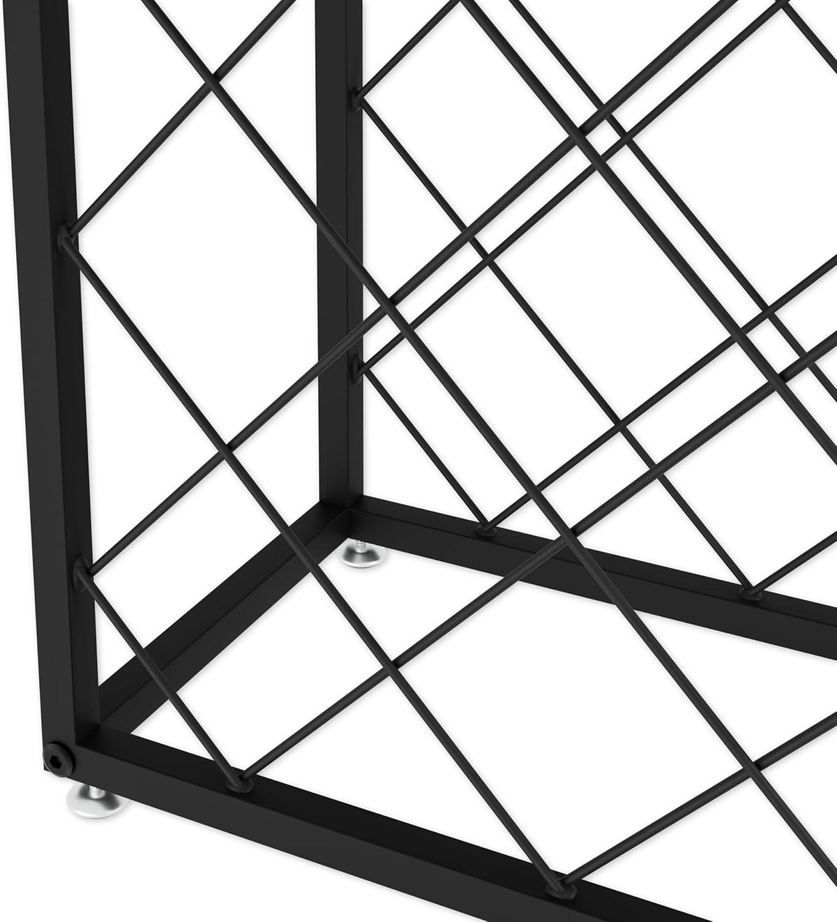 25 Bottle Freestanding Metal Wine Rack – wine storage and bottle display