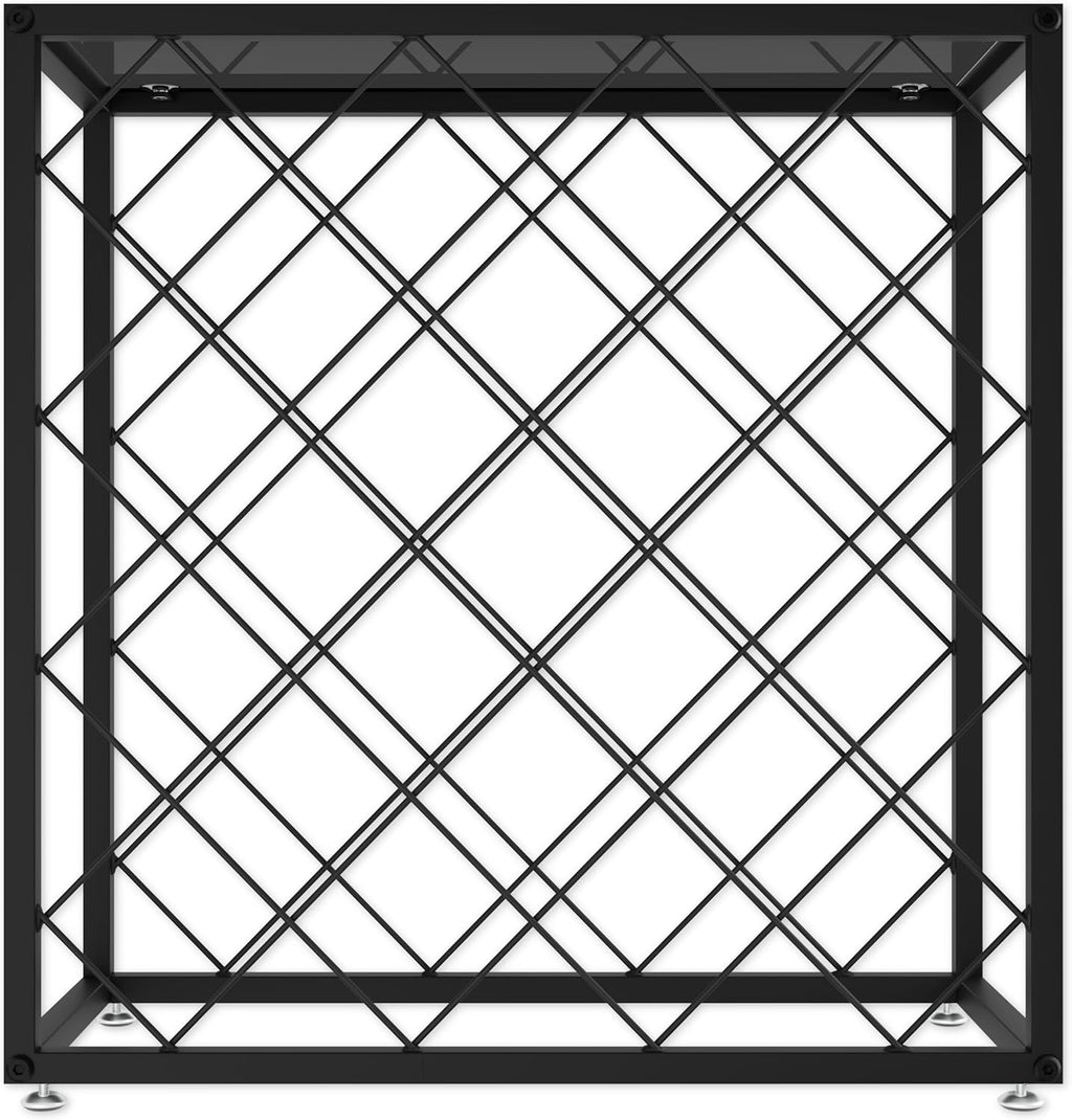 25 Bottle Freestanding Metal Wine Rack – wine storage and bottle display