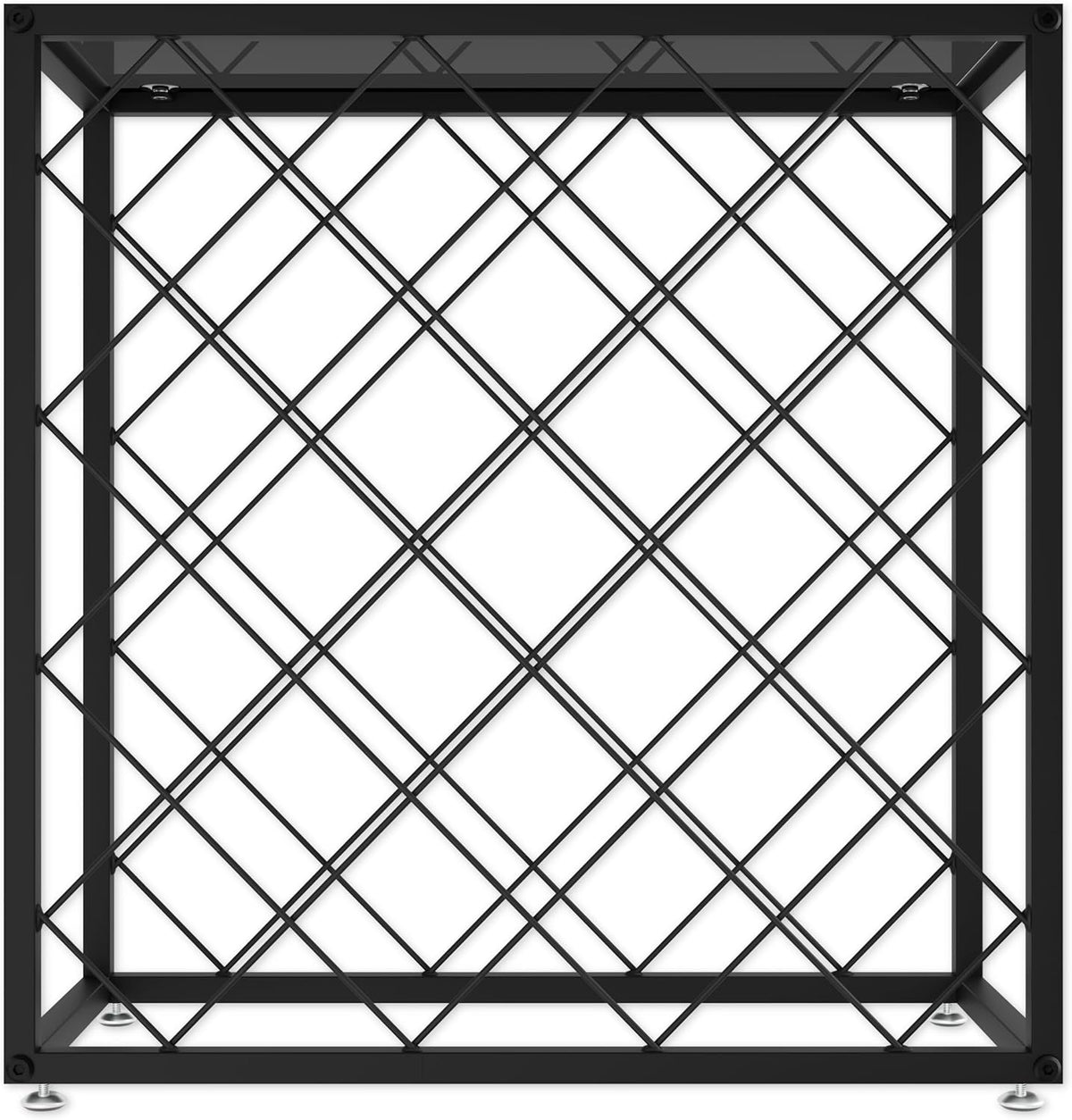 25 Bottle Freestanding Metal Wine Rack – wine storage and bottle display