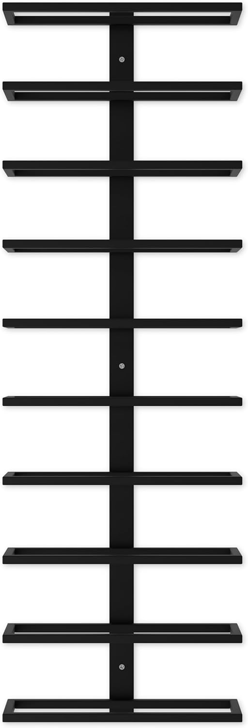 10 Bottle Wall Mounted Metal Wine Rack – wine storage and bottle display