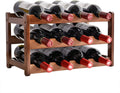 12 Bottle Bamboo Wine Rack | 3 Tier Storage – wine storage and bottle display