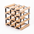 12 Bottle Timber Wine Rack | Modular Cellar Storage – wine storage and bottle display
