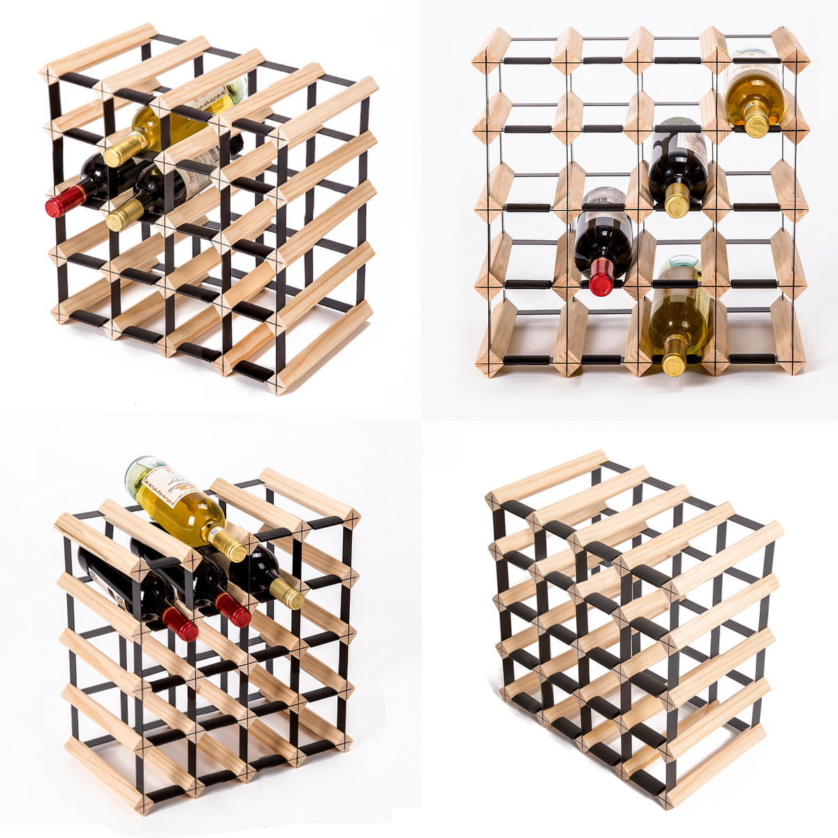 20 Bottle Timber Wine Rack | Modular Cellar Storage – wine storage and bottle display