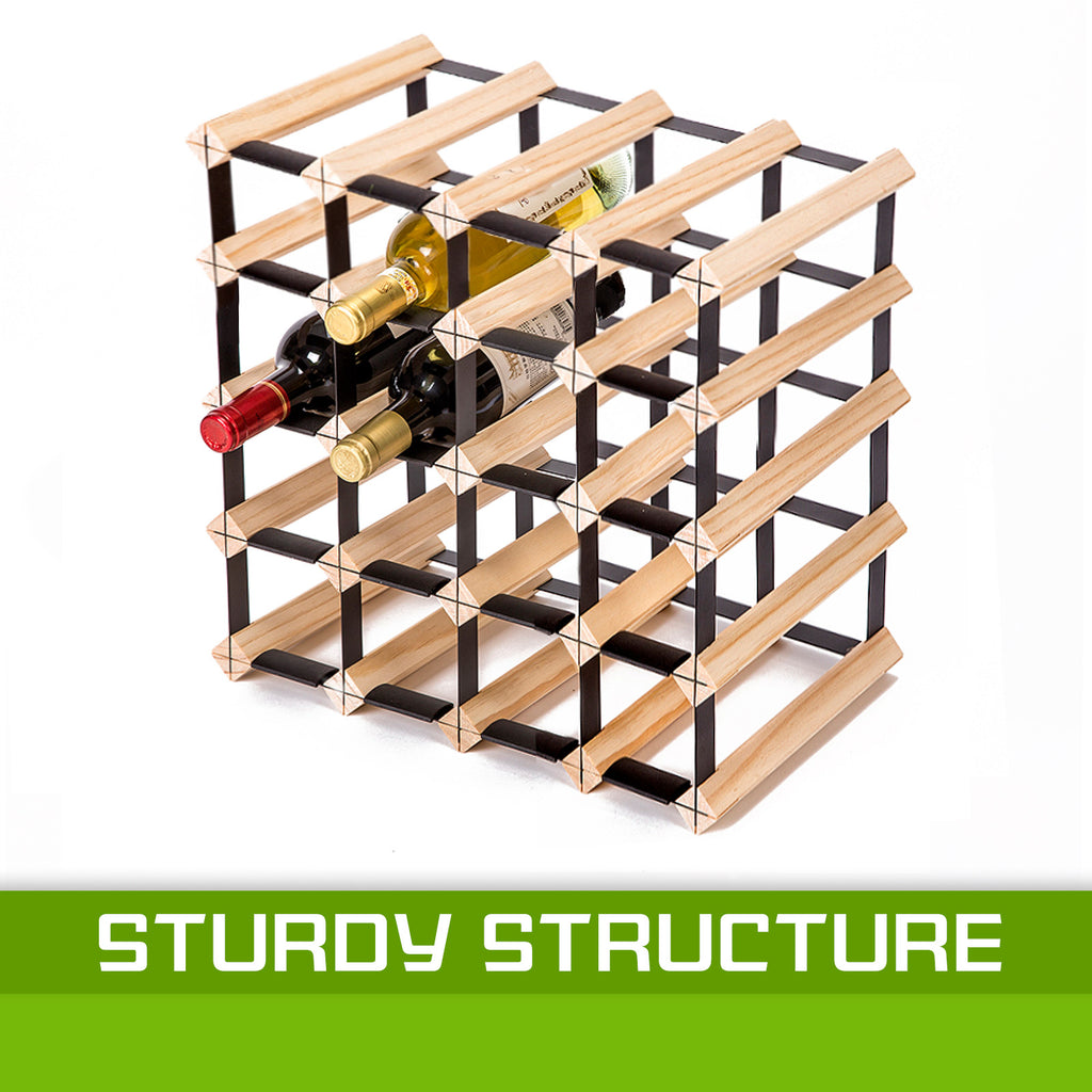20 Bottle Timber Wine Rack | Modular Cellar Storage – wine storage and bottle display