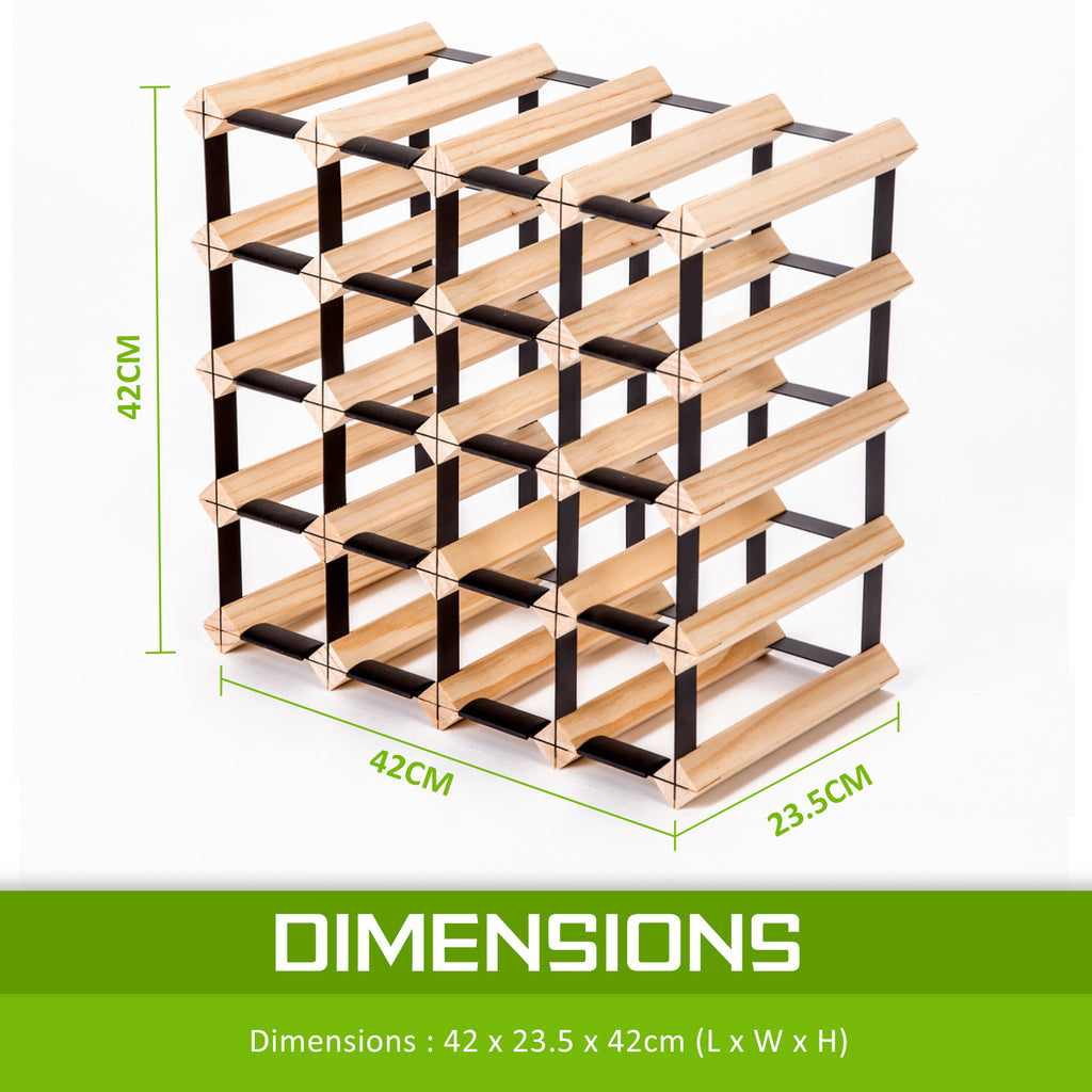 20 Bottle Timber Wine Rack | Modular Cellar Storage – wine storage and bottle display