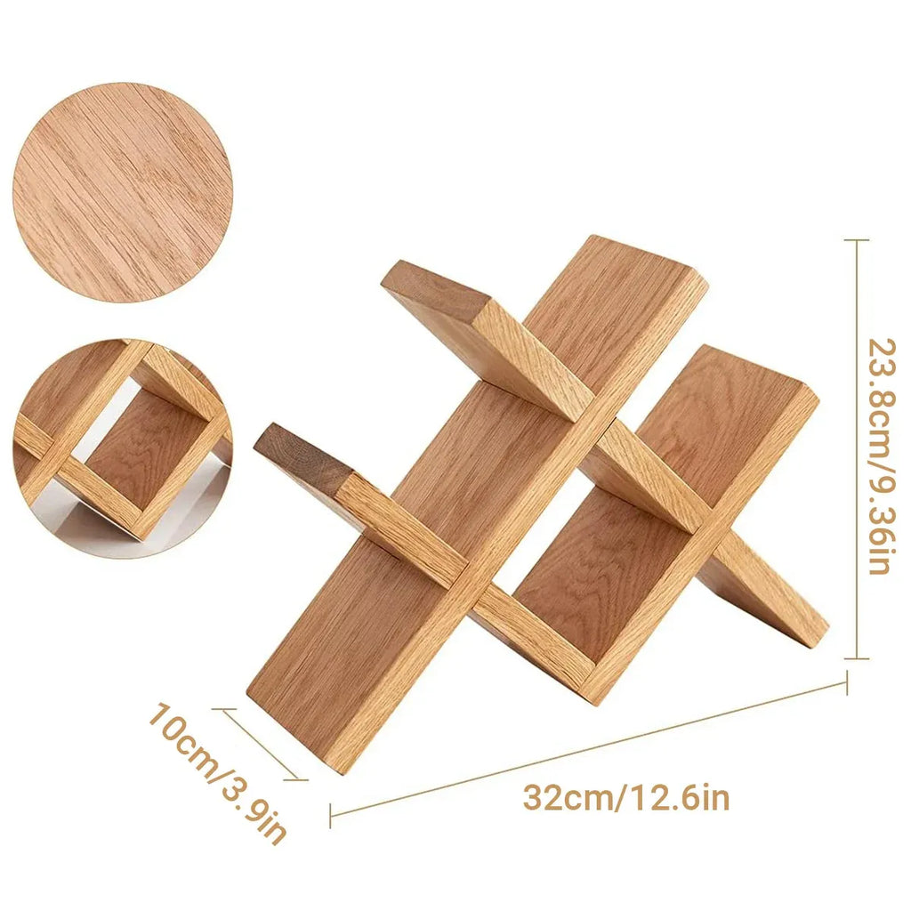 Wooden Countertop Wine Rack | Bottle Display Stand – wine storage and bottle display