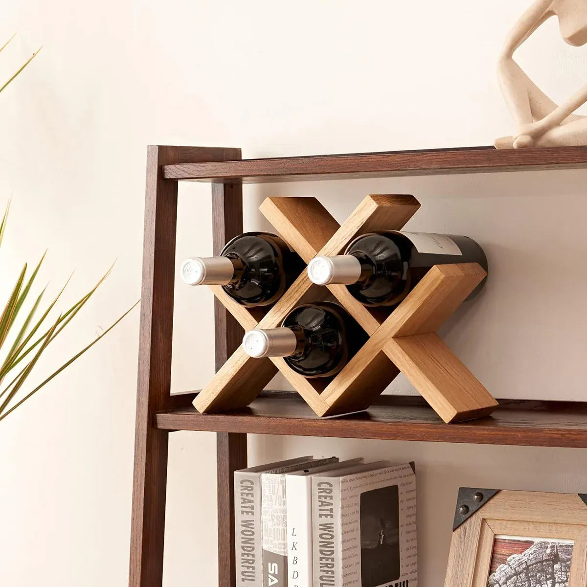 Wooden Countertop Wine Rack | Bottle Display Stand – wine storage and bottle display