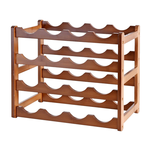 Stackable Bamboo Wine Rack | Modular Countertop Storage – wine storage and bottle display