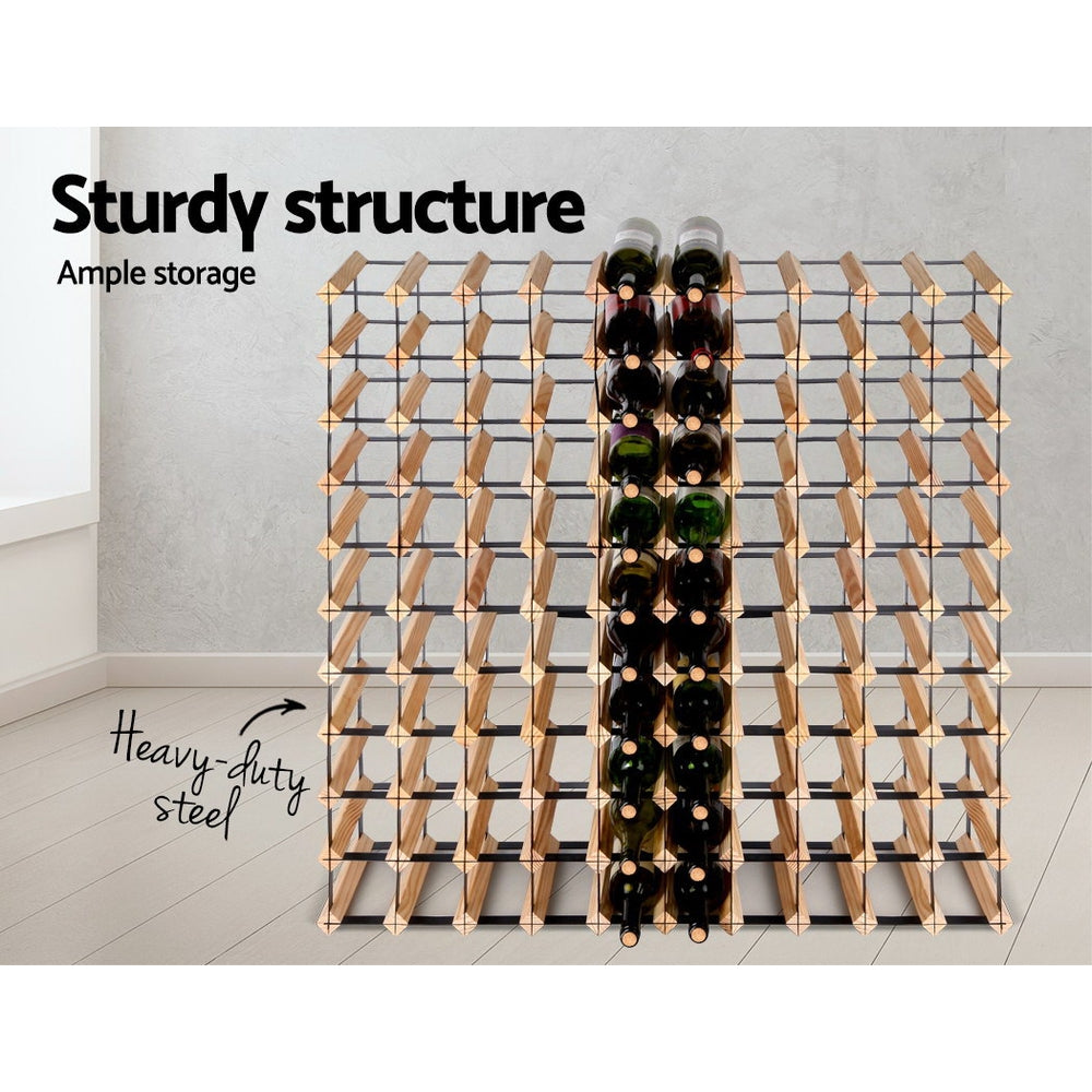 Artiss 110 Bottle Timber Wine Rack – wine storage and bottle display