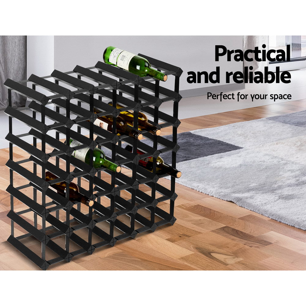 Artiss 42 Bottle Wine Rack | Black – wine storage and bottle display