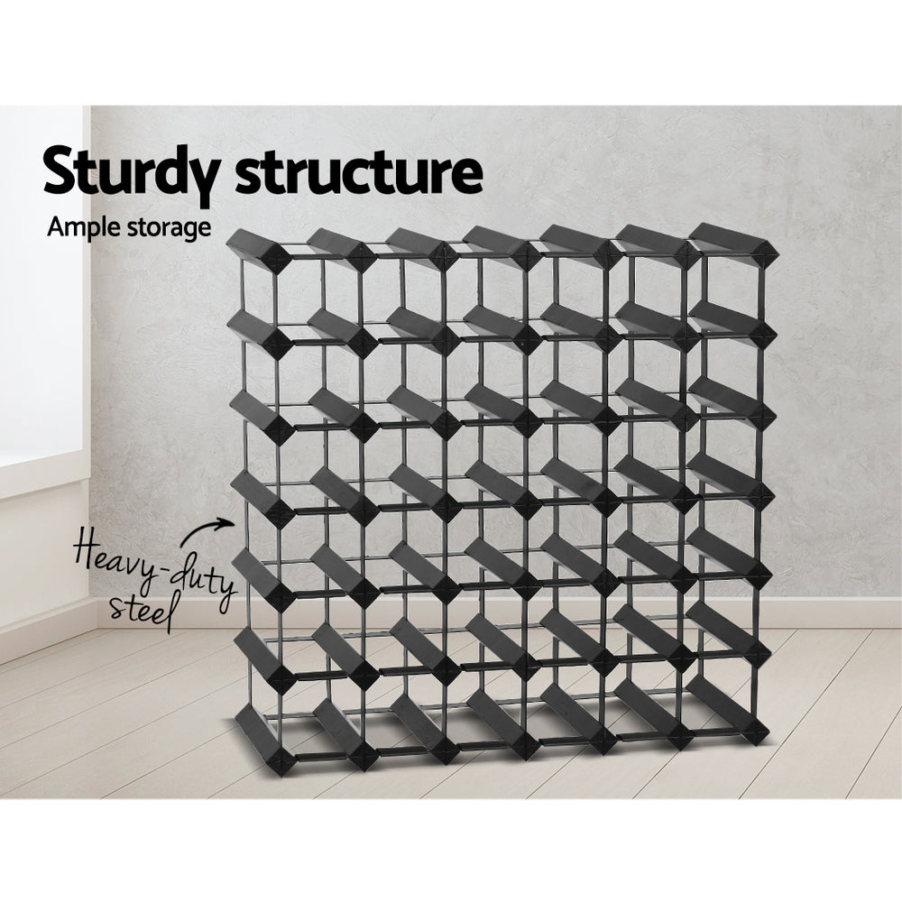 Artiss 42 Bottle Wine Rack | Black – wine storage and bottle display