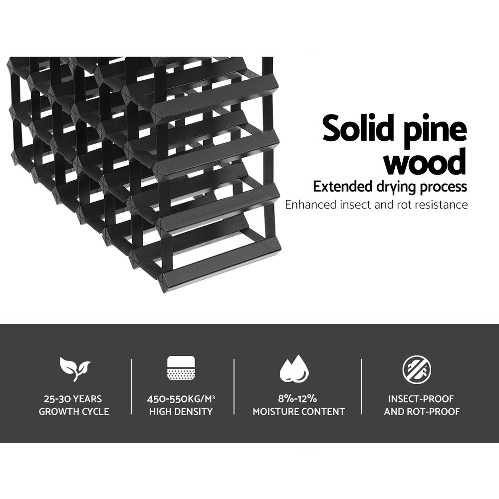 Artiss 42 Bottle Wine Rack | Black – wine storage and bottle display