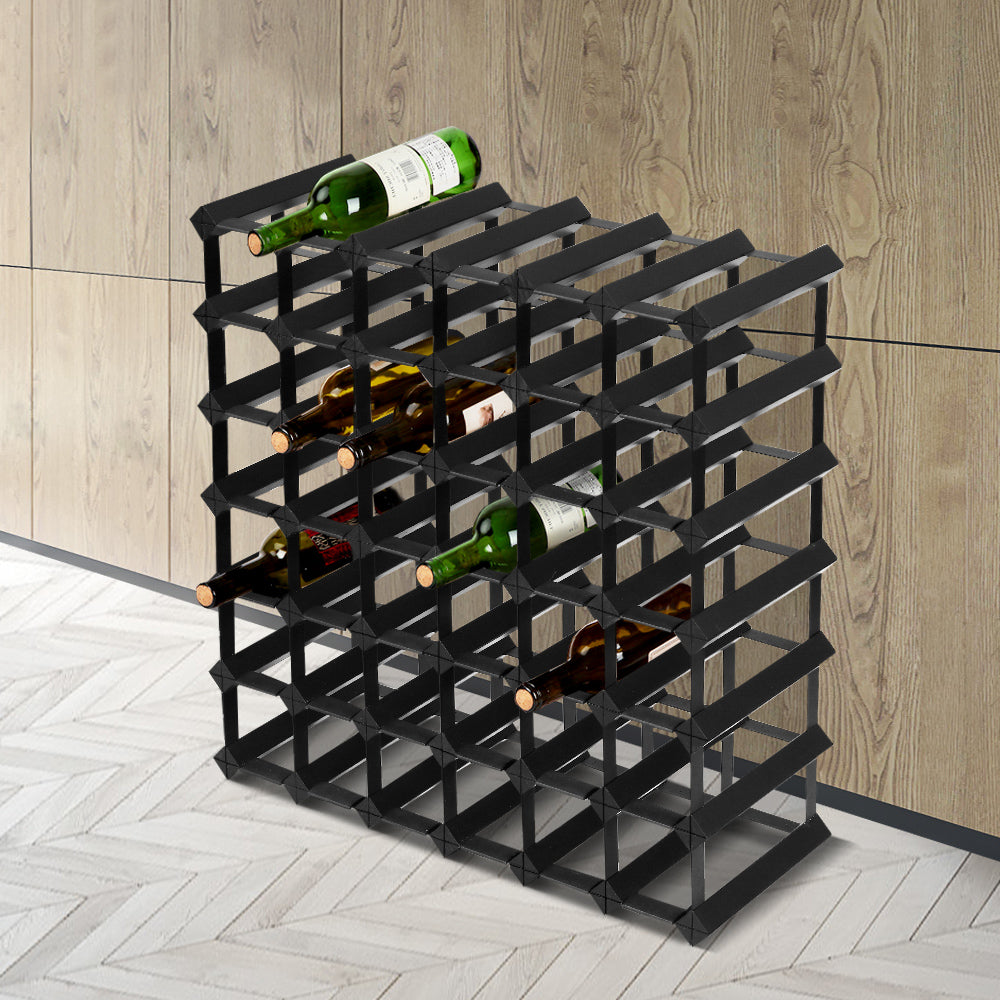Artiss 42 Bottle Wine Rack | Black – wine storage and bottle display