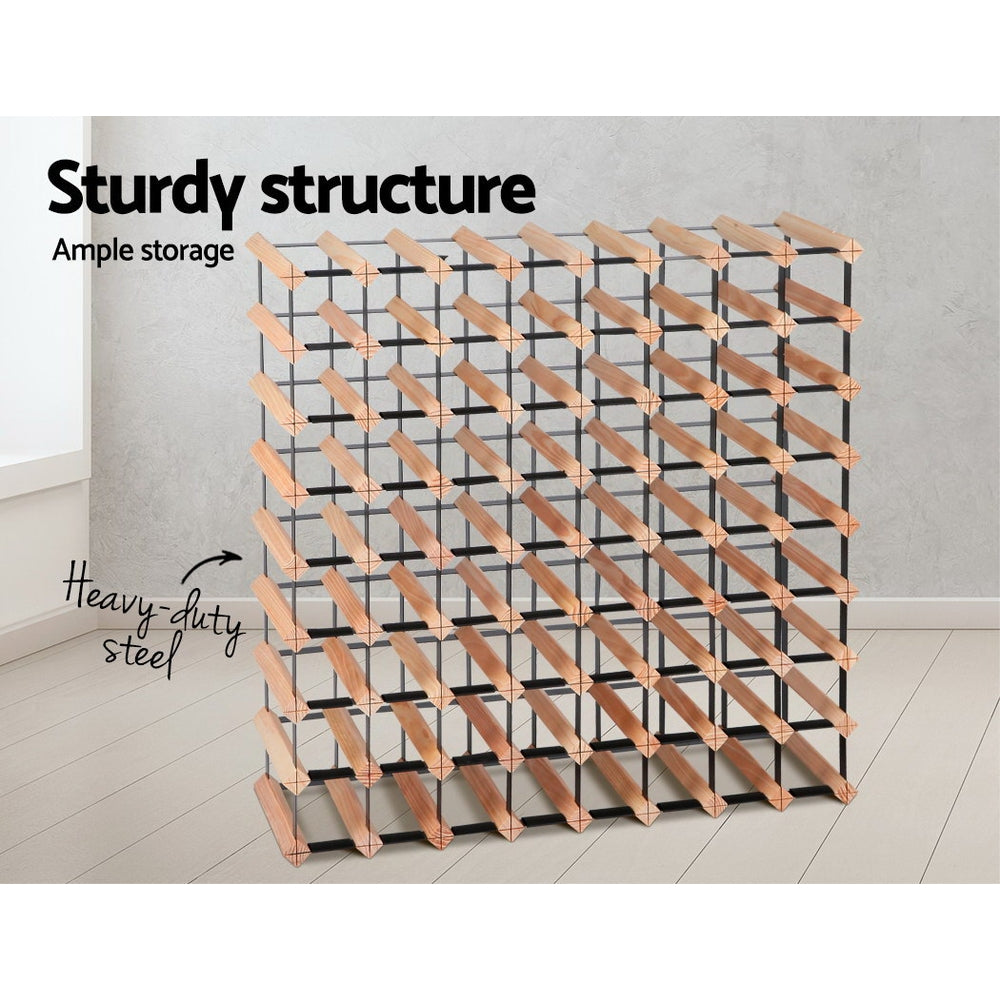 Artiss 72 Bottle Timber Wine Rack – wine storage and bottle display