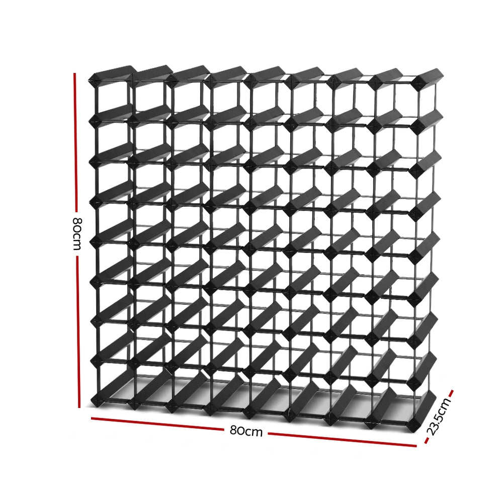 Artiss 72 Bottle Wine Rack | Black – wine storage and bottle display