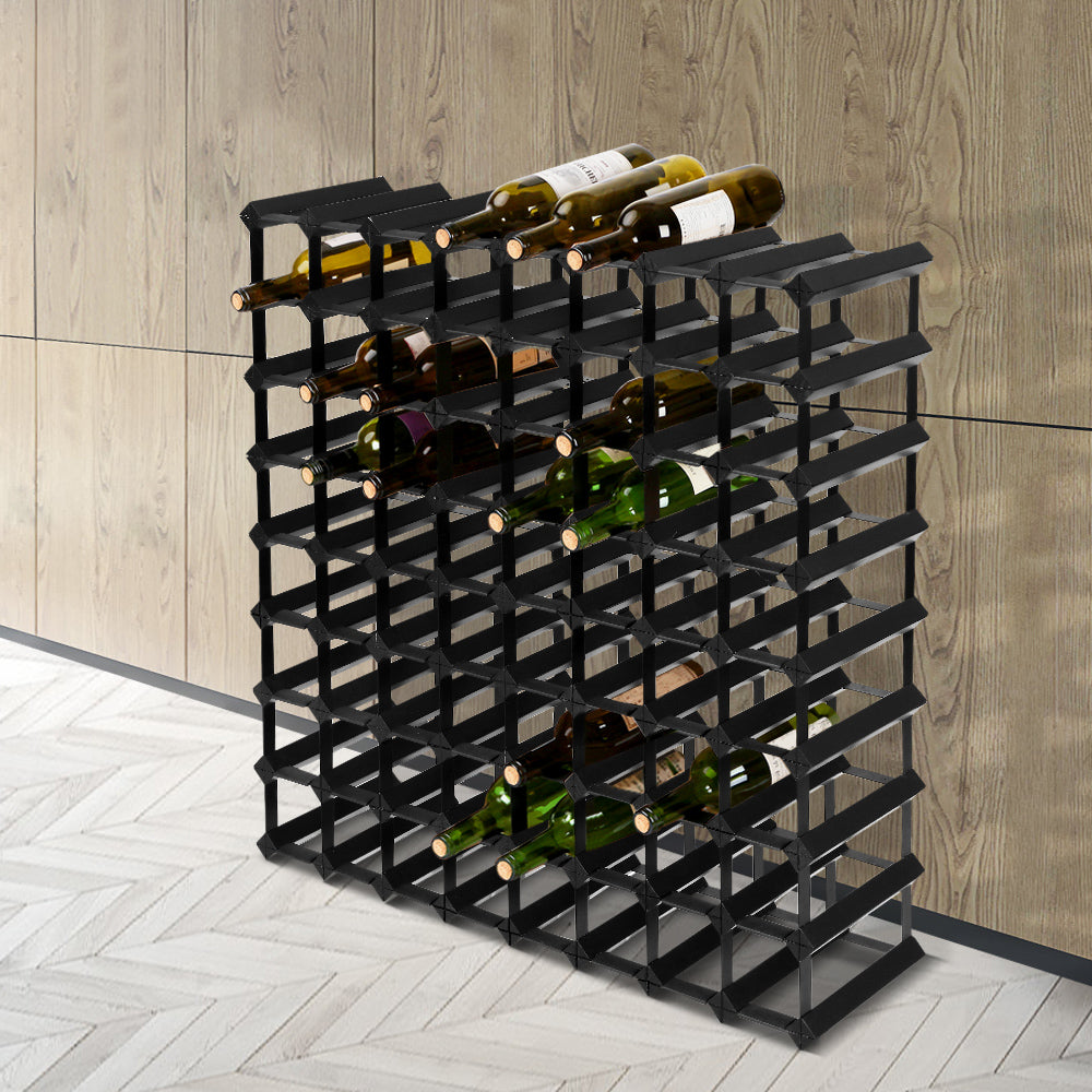 Artiss 72 Bottle Wine Rack | Black – wine storage and bottle display