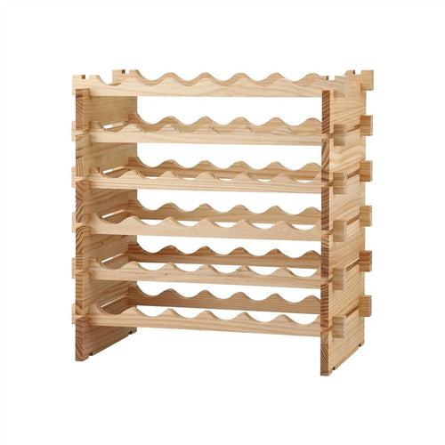 Artiss 36 Bottle Pine Wine Rack | 6 Tier – wine storage and bottle display