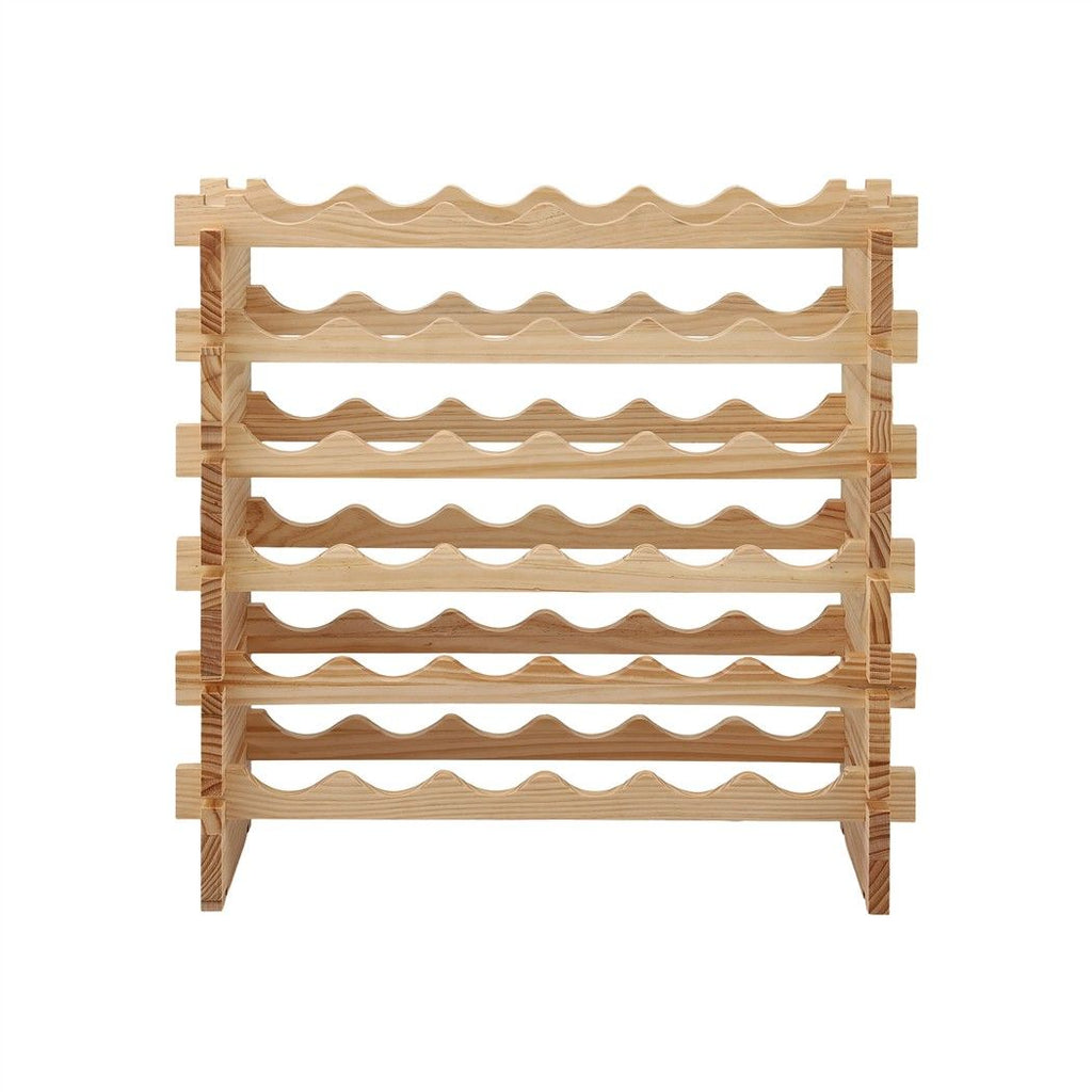 Artiss 36 Bottle Pine Wine Rack | 6 Tier – wine storage and bottle display
