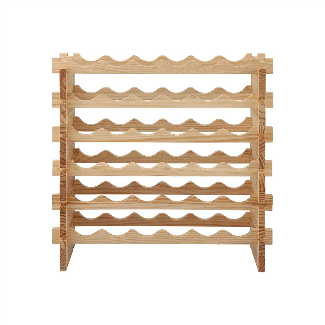 Artiss 36 Bottle Pine Wine Rack | 6 Tier – wine storage and bottle display